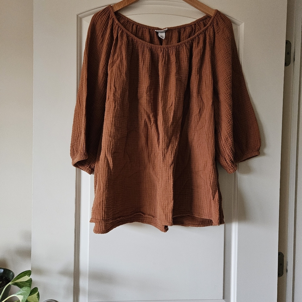 Ava & Viv Gauze Blouse